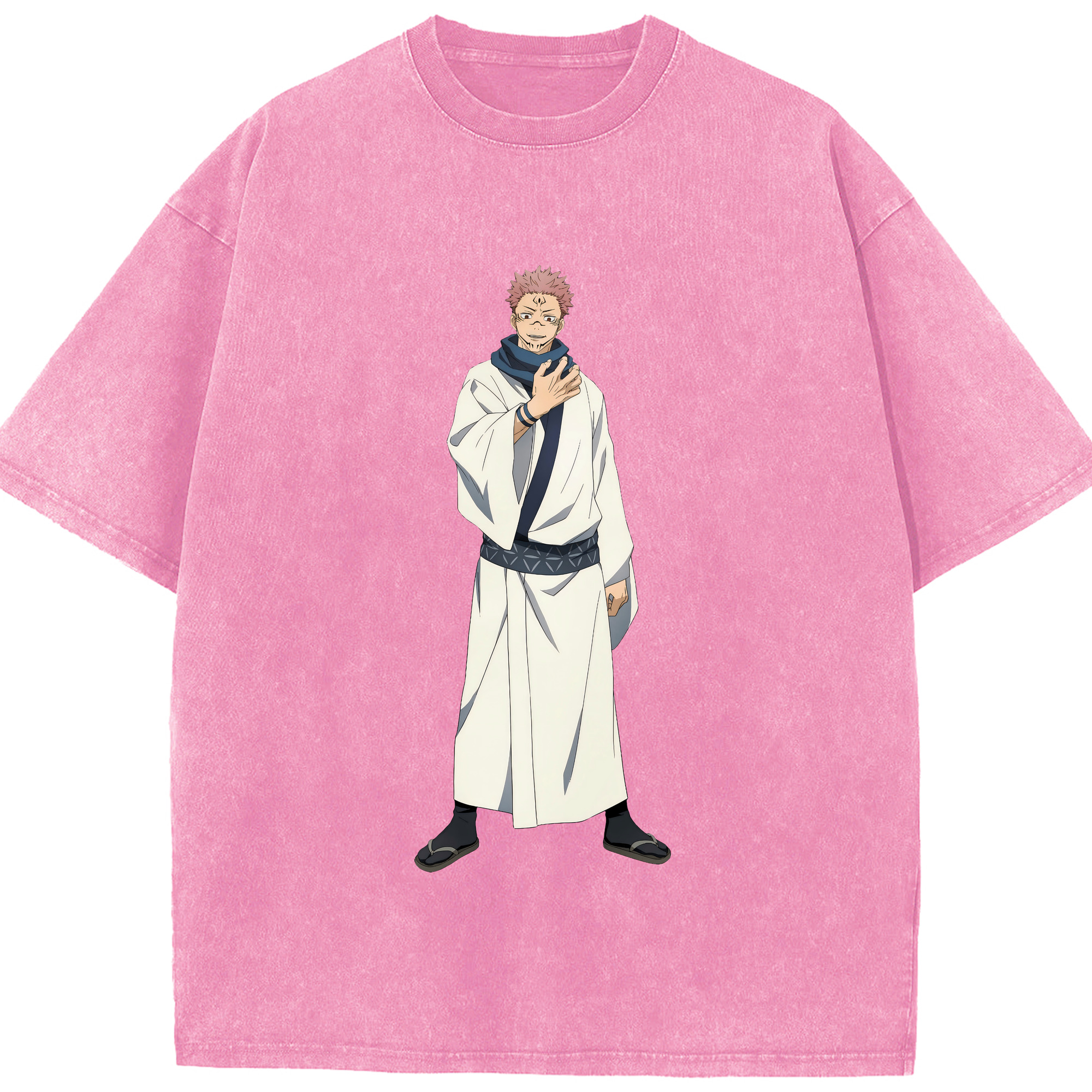 （画像用） 呪術廻戦 Jujutsu Kaisen 綿100% ヴィンテージ風 半袖Tシャツ（フロントプリント）
